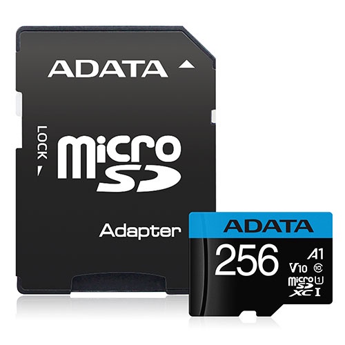 威剛 Premier microSD A1 256GB記憶卡(附轉卡)【愛買】