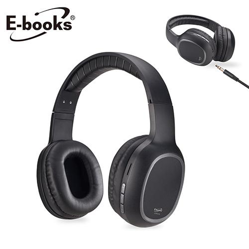 E-books藍牙4.2無線重低音耳罩式耳機S90【愛買】