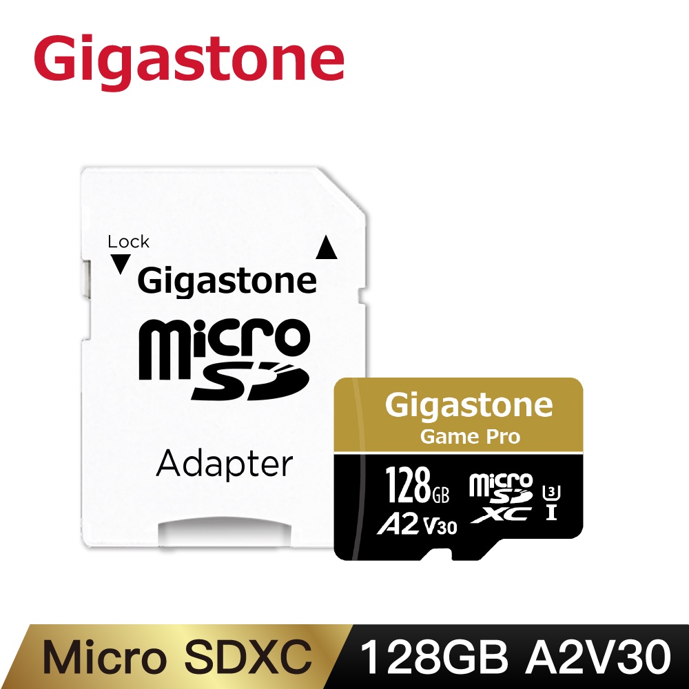 【Gigastone】microSDXC 128GB U3 A2 V30 記憶卡｜遊戲/4K攝影/監控 microSD