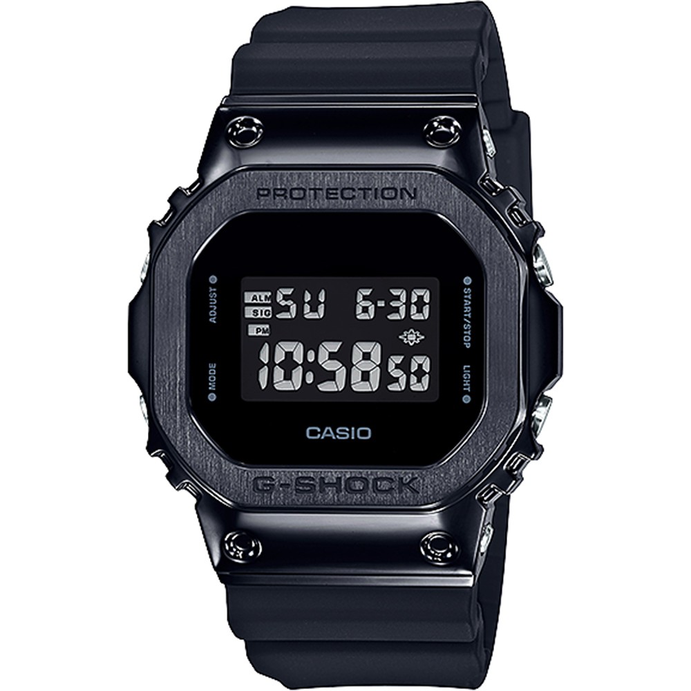 CASIO 卡西歐  G-SHOCK 超人氣軍事風格手錶-黑 GM-5600B-1