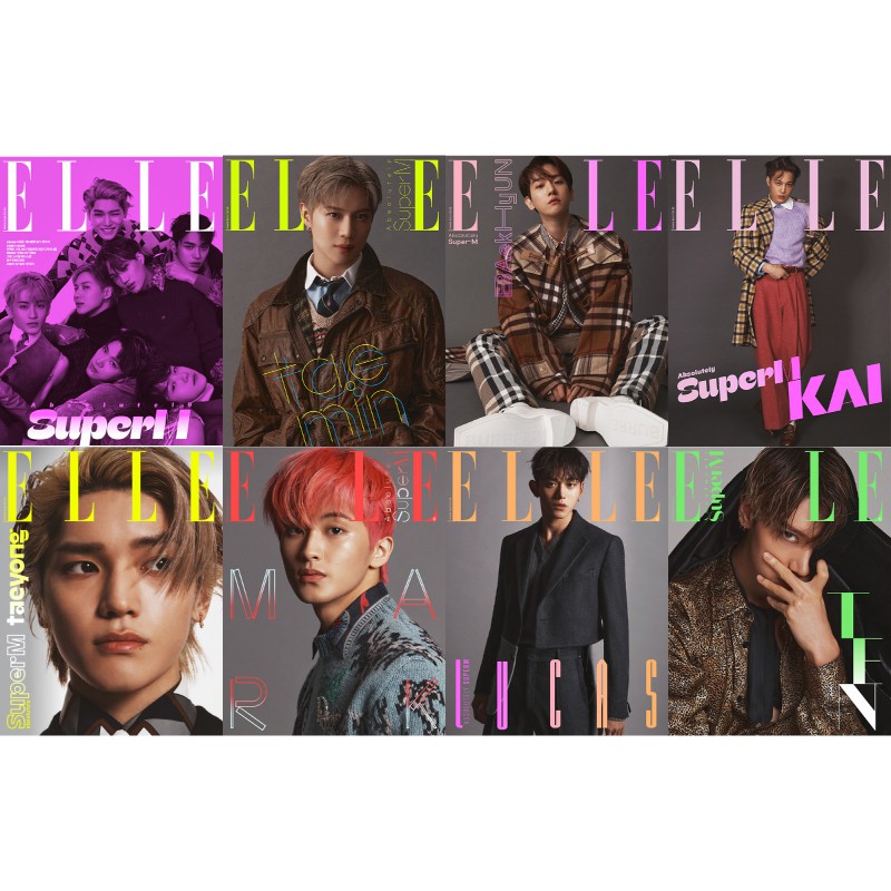 KPM-現貨 ELLE (KOREA) 10月號 2020 八封面 Super M 韓國雜誌