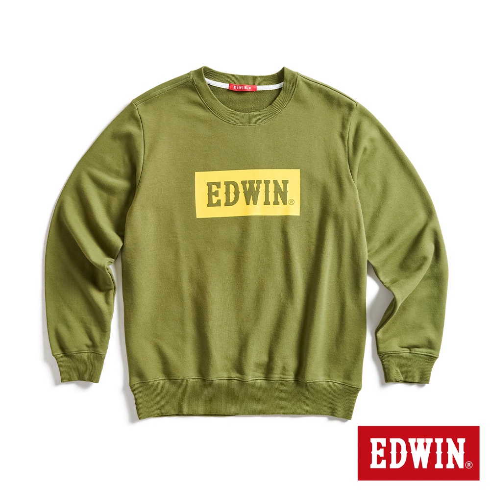 EDWIN BOX LOGO衛衣(橄欖綠)-男款