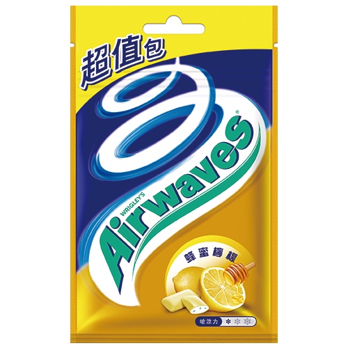 Airwaves無糖口香糖超值包-蜂蜜檸檬62g【愛買】