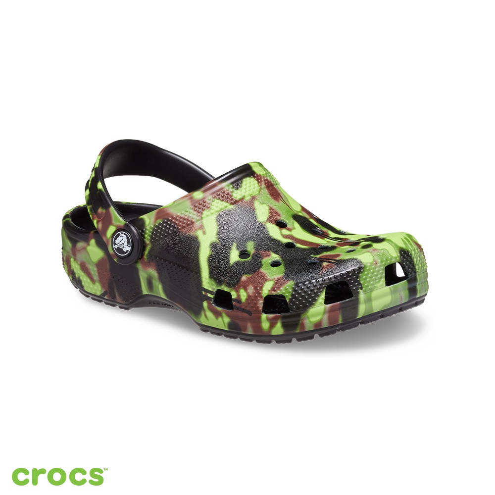 Crocs卡駱馳 (童鞋) 經典噴霧迷彩小童克駱格-208304-001